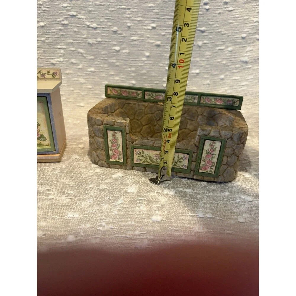 Vintage Concord Miniatures Petalstone Dollhouse Bathroom Set Robin Betterley